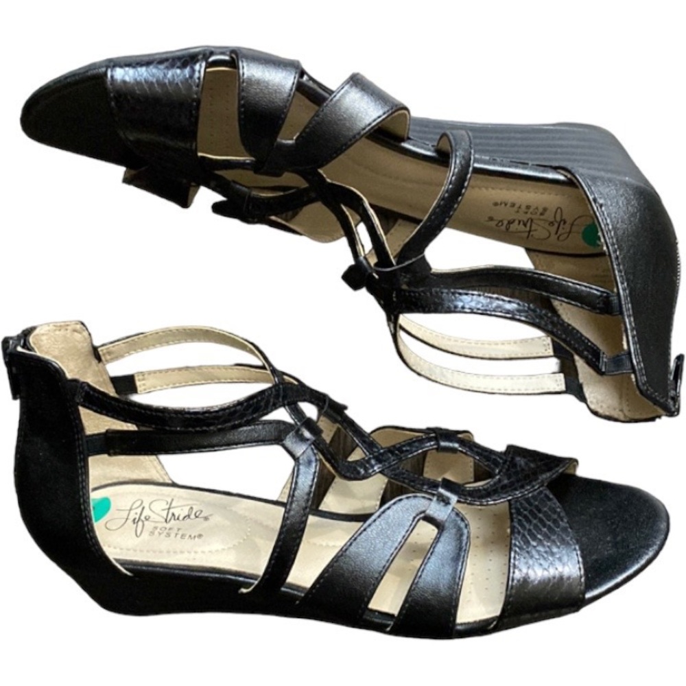 Life stride open heeled sandals